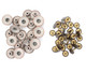 17mm Brass Jeans Buttons (Pack of 10) with Fixing Hand Tool